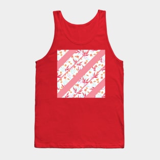 Diagonal Autumn Floral Tank Top